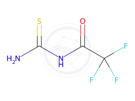 Chemical structure of N-(aminothioxomethyl)-2,2,2-trifluoroacetamide