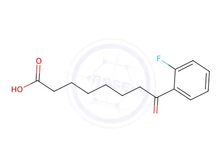 Chemical structure of 8-(2-fluorophenyl)-8-oxooctanoic acid
