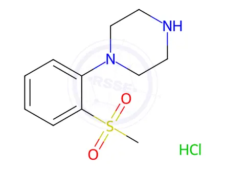 Chemical structure of 1-[2-(Methylsulphonyl)phenyl]piperazine hcl