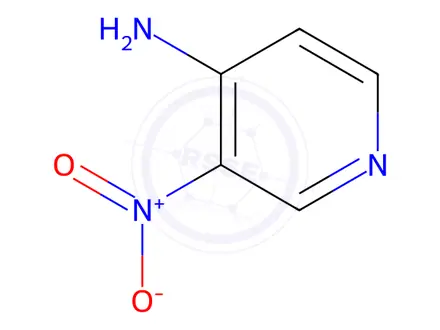 Chemical structure of 4-Amino-3-nitropyridine