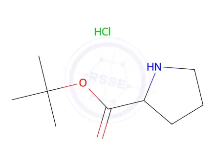 Chemical structure of Tert-butyl prolinate hydrochloride