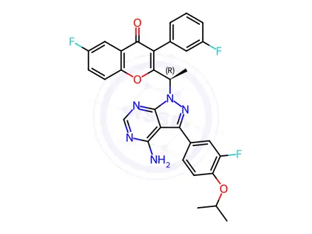 Chemical structure of Umbralisib R-enantiomer