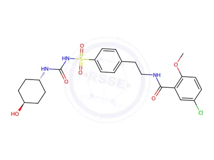 Chemical structure of Glibenclamide trans-4-Hydroxycyclohexyl