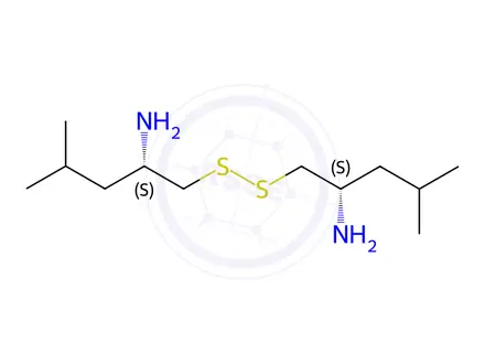 Chemical structure of (L-Leucinethiol)2 Dihydrochloride (disulfide bond)