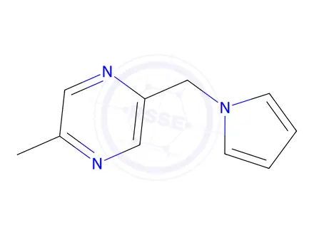 Chemical structure of 2-Methyl-5-(1H-pyrrol-1-ylmethyl)pyrazine