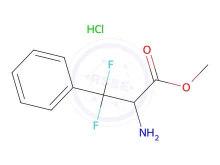 Chemical structure of Methyl 2-Amino-3,3-difluoro-3-phenylpropionate Hydrochloride