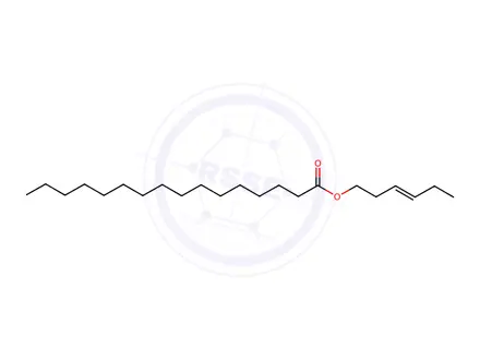 Chemical structure of HEX-3-ENYLHEXADECANOATE