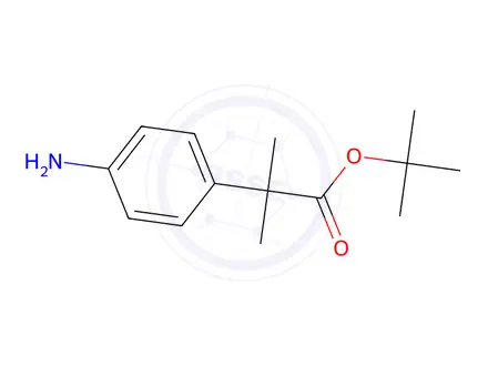 Chemical structure of tert-Butyl 2-(4-aminophenyl)-2-methylpropanoate