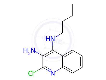 Chemical structure of N4-Butyl-2-chloroquinoline-3,4-diamine