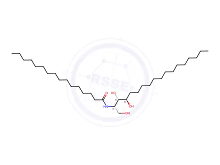 Chemical structure of N-Palmitoyl-phytosphingosine