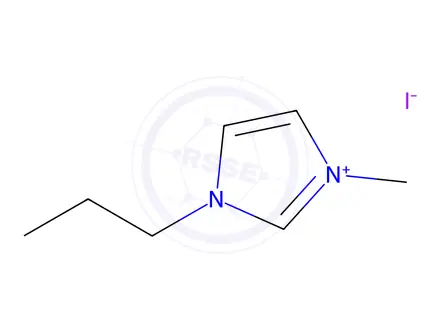 Chemical structure of 1-Methyl-3-propylimidazolium iodide