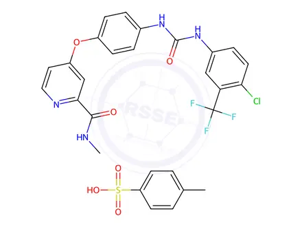 Chemical structure of Sorafenib Hemi-Tosylate