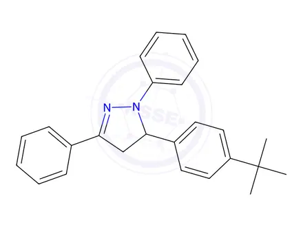 Chemical structure of 5-(4-BUTYLPHENYL)-1,3-PHENYLPYRAZOLINE