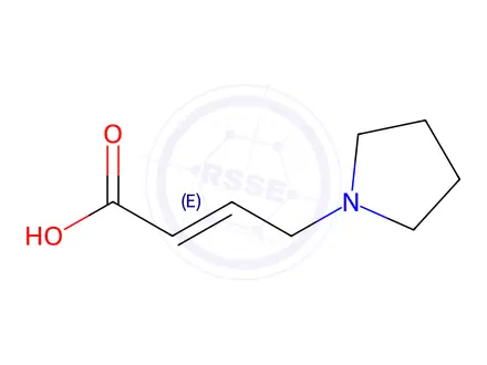 Chemical structure of (E)-4-(Pyrrolidin-1-yl)but-2-enoic Acid