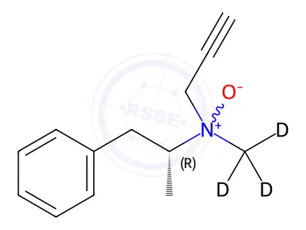 Chemical structure of R-(-)-Deprenyl-d3 N-Oxide