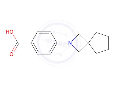 Chemical structure of 4-(2-Azaspiro[3.4]octan-2-yl)benzoic acid