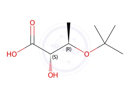 Chemical structure of (2S,3R)-3-(tert-Butoxy)-2-hydroxybutanoic Acid