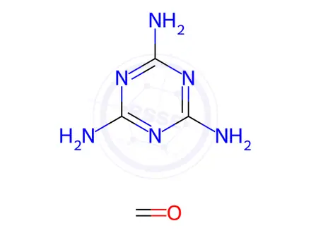 Chemical structure of Melamine resin