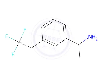 Chemical structure of 1-(3-(2,2,2-Trifluoroethyl)phenyl)ethan-1-amine