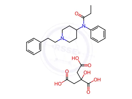 Chemical structure of Fentanyl citrate-* narc (Y0001963)