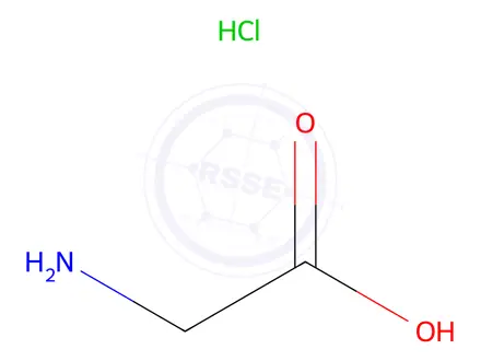 Chemical structure of Glycine hydrochloride
