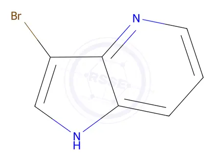 Chemical structure of 3-Bromo-1H-pyrrolo[3,2-b]pyridine