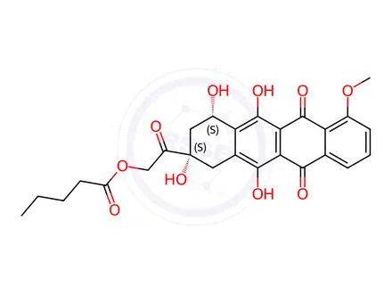 Chemical structure of Daunorubicin valerate