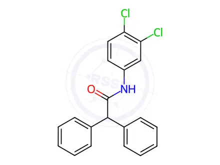 Chemical structure of N-(3,4-Dichlorophenyl)-2,2-diphenylacetamide