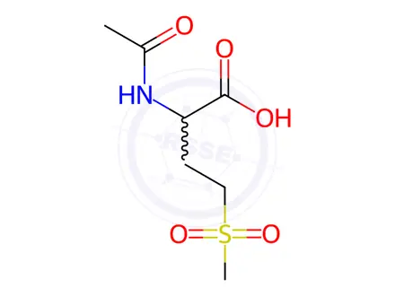 Chemical structure of Acetyl Methionine Sulfone