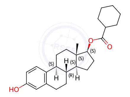 Chemical structure of Estradiol Hexahydrobenzoate