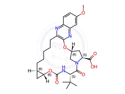 Chemical structure of Grazoprevir Impurity 2