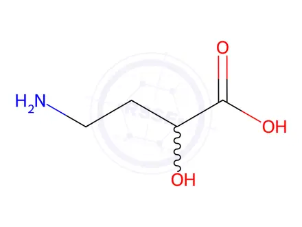 Chemical structure of 2-Hydroxy-4-amino Butanoic Acid