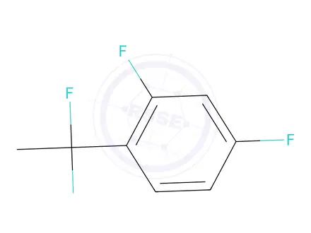 Chemical structure of 1-(1,1-Difluoroethyl)-2,4-difluorobenzene