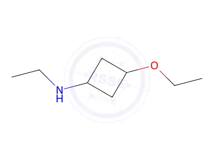 Chemical structure of 3-Ethoxy-N-ethylcyclobutan-1-amine
