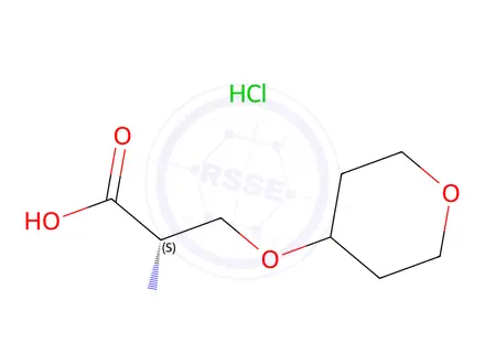 Chemical structure of O-(tetrahydro-2H-pyran-4-yl)-L-serine hydrochloride