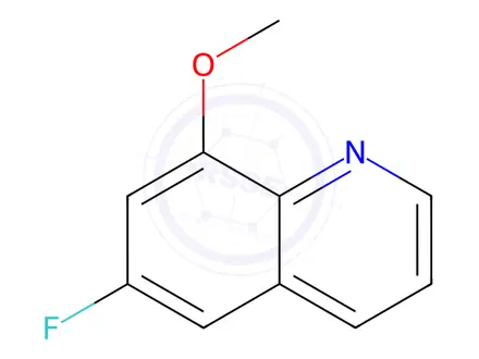 Chemical structure of 6-Fluoro-8-methoxyquinoline