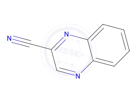Chemical structure of quinoxaline-2-carbonitrile