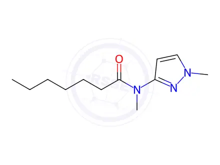 Chemical structure of N-Methyl-N-(1-methyl-1H-pyrazol-3-yl)heptanamide