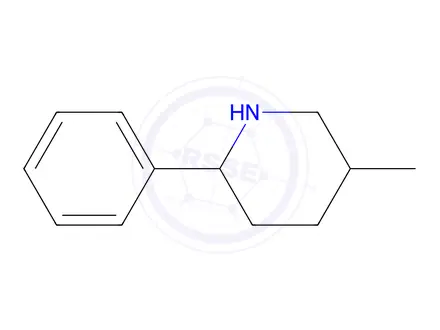 Chemical structure of 5-methyl-2-phenylpiperidine