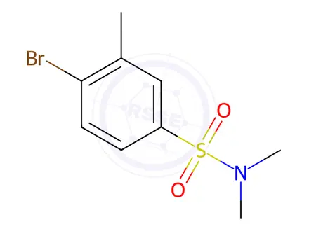 Chemical structure of 4-Bromo-N,N,3-trimethylbenzenesulfonamide