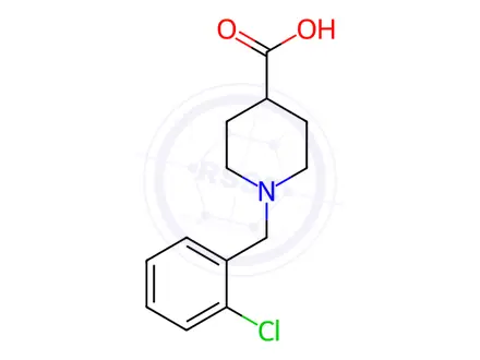 Chemical structure of 1-(2-Chloro-benzyl)-piperidine-4-carboxylic acid