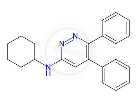 Chemical structure of N-Cyclohexyl-5,6-diphenylpyridazin-3-amine