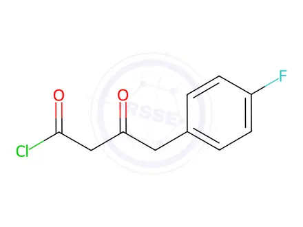 Chemical structure of 3-Oxo-4-(4-fluorophenyl)butanoyl chloride