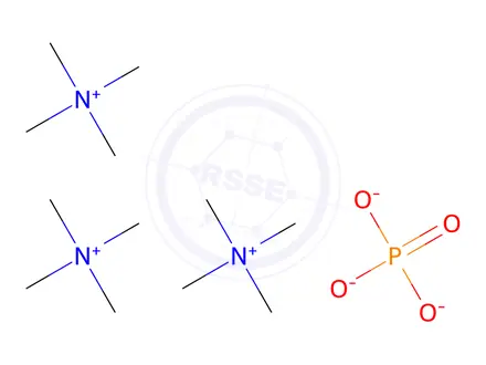 Chemical structure of Tetramethylammonium phosphate