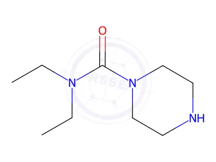 Chemical structure of PIPERAZINE-1-CARBOXYLIC ACID DIETHYLAMIDE
