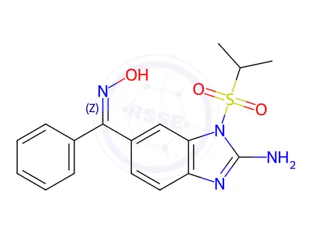 Chemical structure of Zinviroxime
