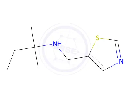Chemical structure of 2-Methyl-N-(thiazol-5-ylmethyl)butan-2-amine