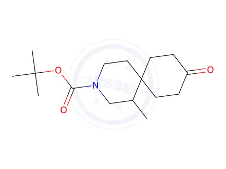 Chemical structure of Tert-butyl 1-methyl-9-oxo-3-azaspiro[5.5]Undecane-3-carboxylate
