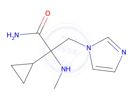 Chemical structure of 2-Cyclopropyl-3-(1h-imidazol-1-yl)-2-(methylamino)propanamide