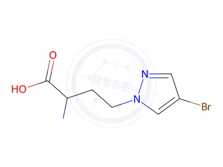 Chemical structure of 4-(4-Bromo-1h-pyrazol-1-yl)-2-(methylamino)butanoic acid
